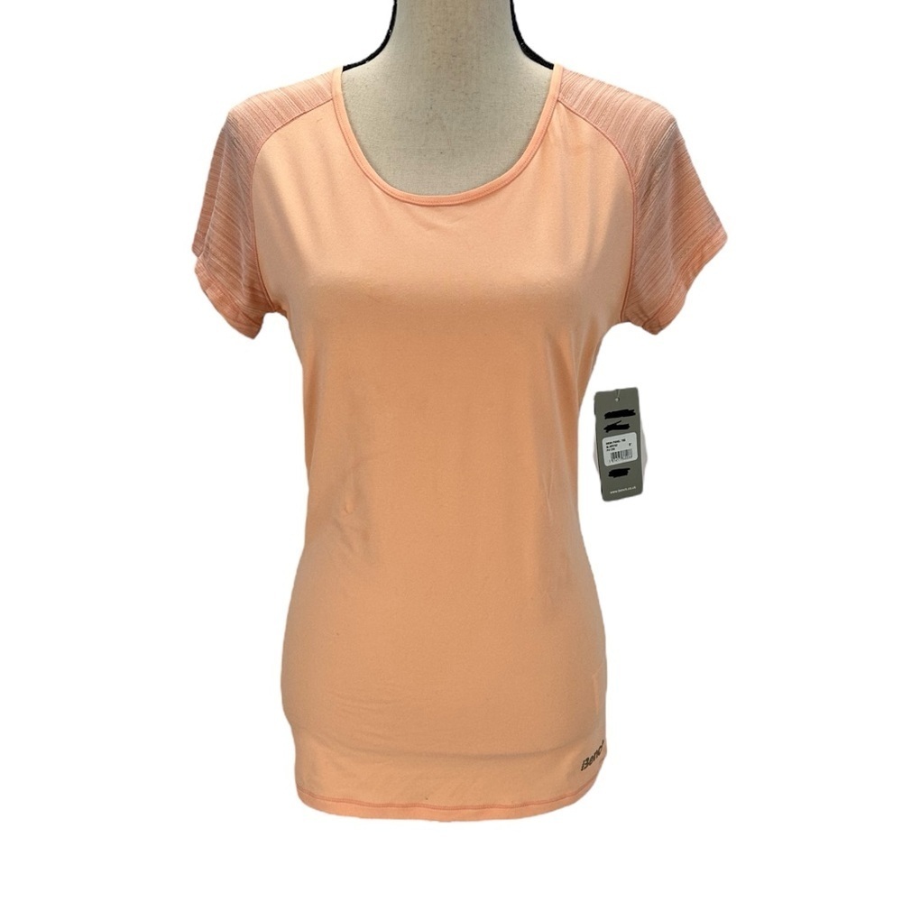 Bench Short Sleeve Sheer Shoulder T-Shirt - Orange - size Small